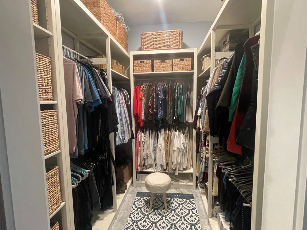 Solid Wood White Closet